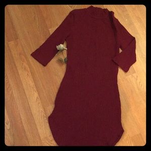 2for$10-Cute Stretched Material /burgundy Dress💕